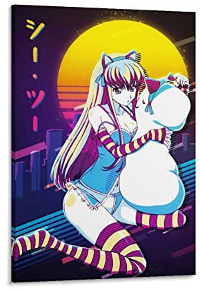 Code Geass Anime Poster Cc Poster Dekorative Malerei Leinwand Wandkunst Wohnzimmer Poster Schlafzimmer Gemälde 50 x 75 cm