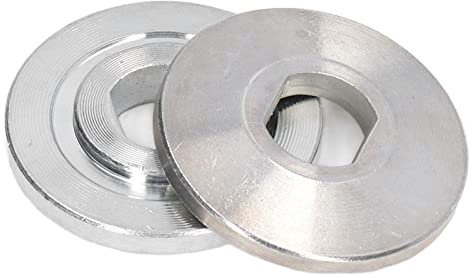 Nimomo Placa de presión de sierra eléctrica, 2 uds., placa de presión de la máquina de corte, bloque de cojinete de carburo cementado para sierra ingletadora de aluminio de 10 pulgadas