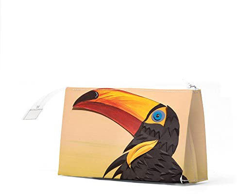 I LIKE PAPER – SCHNABELVOGEL – Kosmetiktasche/Kulturtasche/Cosmetic Bag aus Tyvek® - reissfest - wasserabweisend – verschließbar mit Reißverschluss