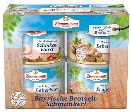 Zimmermann Bayrische Brotzeit - Schmankerl (verschiedene Wurst-Spezialitäten in Geschenkverpackung)