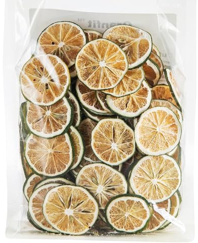 Oranfit Dried Lime Slices, Natural Dried Lime Slices, Crafts Cake Decoration Cocktail Garnish Table Scatters Potpourri Candle Crafts (3oz/85g)