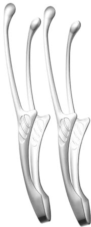 SOLUSTRE 2pcs Barbecue Tongs Non- Food Tongs Cake Spatula Tong Turner Barbecue Clamp Non- Slip Cooking Tong Japanese BBQ Tea Tongs Food Clip Stainless Steel Anti-Scald Clip Japanese-Style