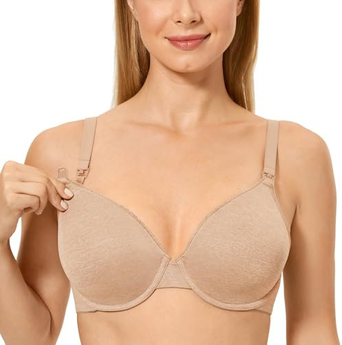 Gratlin Femme Soutien-Gorge d'allaitement Grossesse Armatures Paddé Avoine Bruyère 90I