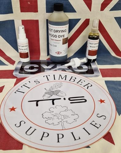 Honey Pine Spirit Wood Dye - Various Sizes - Quick Drying Honey Pine Spirit Based Wood Dye (65ml (Sample))