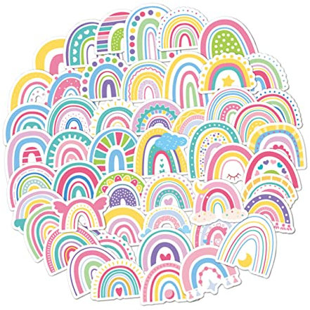 ifundom 150 Stück Wasserflaschen Für Kinder Vinyl-aufkleber Regenbogenaufkleber Für Kinder Aufkleber Für Wasserflaschen Lgbtq-aufkleber Kinderkoffer Pvc Selbstklebend Tasse Aufkleber Wagen
