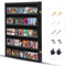 Nice C 35 Sammelkarten Vitrine, Abgestufte Sportkarten-Vitrine, Vitrine Für Sammelkarten, Baseballkarten-Vitrine, 98% UV-Schutz, Acryl, Abschließbar (Vertikal 1 Packung)