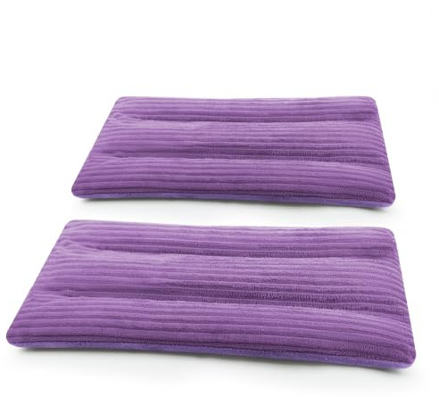Microwave Heating Pad 6 x 12 Heating Pad Microwave, Microwave Bean Bag Heating Pad for Neck and Shoulders, Moist Heat Pack Cushion Warm Compress for Knees, Muscles, Joints, Wrist (Purple)