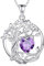 FANCIME Lebensbaum Amethyst Kette für Damen 925 Sterling Silber Baum des Lebens Amethyst Anhänger Halskette Schmuck Geschenke für Frauen Mädchen, Kettenlänge: 40+5 cm