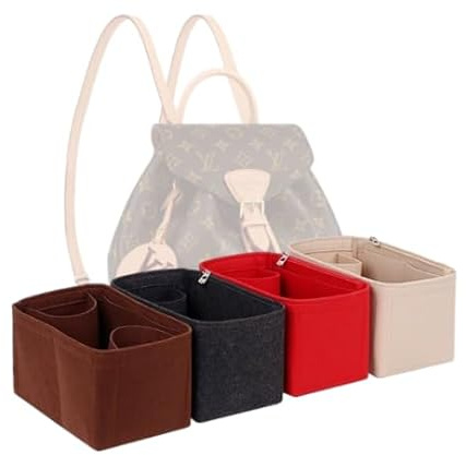 LinerLink Taschen-Organizer für LV Montsouris PM Rucksack (27,5 x 33 x 14 cm (L x H x T), Braun, Stil C)