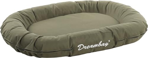 Flamingo Dreambay Ovales Hundebett – 80x60x14 cm, Perfekt für Beagle, Cocker Spaniel, Bulldogge, Border Collie usw.