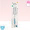 Baby Bottle and Teat Cleaner | 2-in-1 Soft Brush Set | Gentle Cleaning, Non-Scratch Bristles | Easy Residue Removal, Ridged Grip | Travel Portable, Effortless Storage (1, Soft Blue)