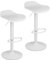 Baroni Home 2er Set Barhocker mit Verstellbarer Höhe, Barstuhl mit kratzfester Boden und Fußablage, Tresenhocker für Küche, Restaurant und Bar, 41x40x64-86 cm, 2 Stück, Weiß