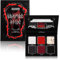 Afflano Rot Schwarz Lidschatten Palette Smokey Gothic Makeup Eyeshadow, Vampir Blut Rot Grufti Halloween Makeup Palette, Hochpigmentierter Dunkel Schwarzer Roter Lidschatten Clown SFX Auge Make-up