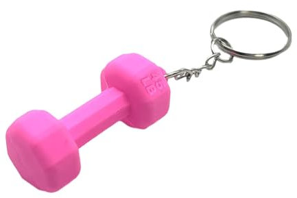 Schlüsselanhänger Hanteln, Fitness Schlüsselanhänger | Turnhalle Schlüsselanhänger | Ausgefallene Schlüsselanhänger für Frauen, Übungsanhänger, Design für Schlüssel, Taschen, Rosa, Se référer au