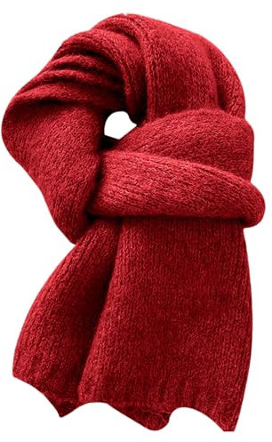 Generisch Damen-Schal, lang, weich, warm, Schottenkaro, Wolle, gedrehte Fransen, Stola Wollschal Paschminaschal Damen Bunt