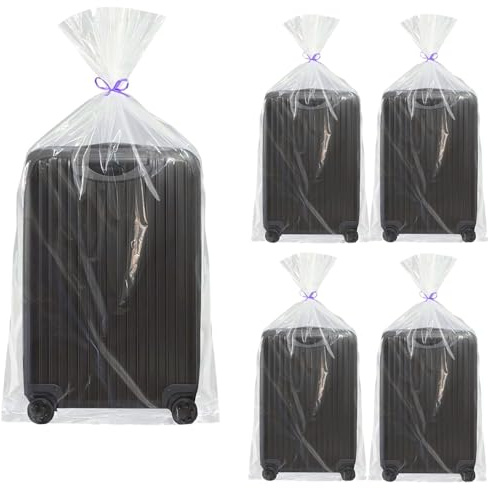 Upgrade thicken Extra Large Clear Storag Bags Suitcase Storage Bags Plastic Storage Bags (130cm x 152cm) with re-useable Thickened and Sturdy Apply to Quilts Suitcases Plush Toys Office Chairs(5 Pcs)