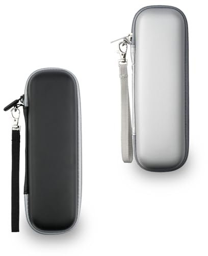 YoHyien 2 Stück Reiseetui Elektrische Zahnbürste für Oral B iO/Oral B Pro/Philips Sonicare, Electric Toothbrush Travel Case, Tragbar Aufbewahrung Hülle für Geschäftsreise (Weiß + Silber)