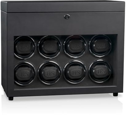 Heisse & Söhne „Uhrenbeweger Vancouver Eleganter Uhrenwinder für die perfekte Pflege Ihrer Automatikuhren – Hochwertige Verarbeitung, leise und energieeffizient“