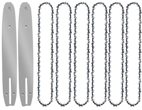 Gruppo Lama In Lega For Motosega Da 12 Pollici, Catena Da 12 Pollici, Passo 3/8, 22 Denti, Trasmissione 45, Con Piastra Guida Da 12 Pollici