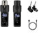 2.4GHz Microphone Wireless System XLR Transmitter Receiver For Dynamic Condenser(1 for Condenser)