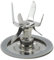 MEXWLOP 6 Klingen Ice Crushing Blender Blade, for Oster, for Osterizer Mixer mit Dichtungsring Mixerdeckelklinge