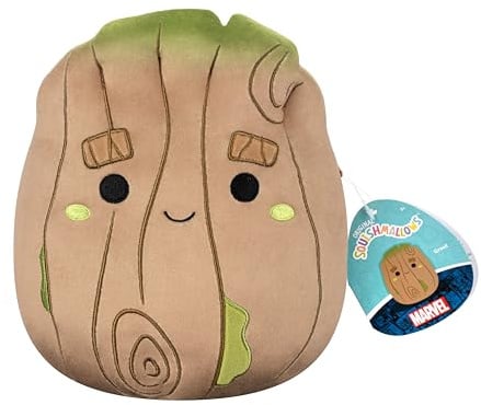 Squishmallows SQDI01352 - Marvel Groot 20 cm, offizielles Jazwares Plüsch, superweiches Kuscheltier