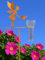 Pommerntraum ® | Regenmesser Niederschlagsmesser Pluviometer Edelrost Wetterstation Gartendeko Gartenstecker Dekofigur Fee Zauberfee (Elfe)