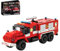 QuirkQuest Feuerwehr LKW Bausteine Bausatz, 472Stück Oldtimer Feuerwehr Truck Klemmbausteine Modell Kit, Feuerwehrgeräte Fahrzeug Auto Spielzeug, Ideen Geschenke Dekoration für Erwachsene Kinder