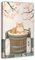 UTGN Poster, Motiv: Japanische Katze in Sakura, Spa, Bad, Poster, Wandkunstdruck, Bild, Gemälde, 20 x 30 cm, Orange