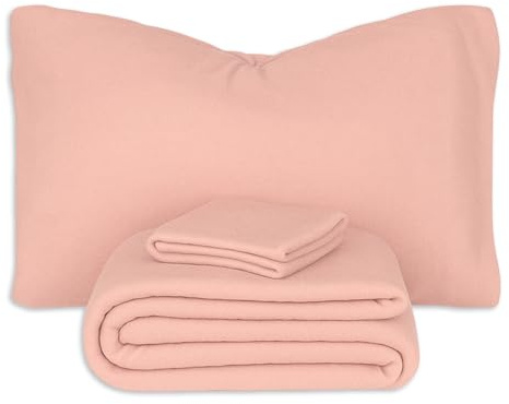 Vionara Home Completo Lenzuola in Pile, Matrimoniale, Caldo e Morbido, Set Letto Invernale, Sotto con Angoli Elasticizzati, Alta Qualità, Facile da Lavare, Comfort Avvolgente (P210)