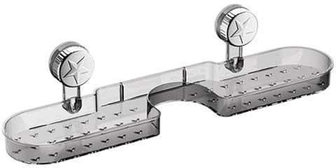Oxxggkao Étagère de douche murale pour salle de bain, sans perçage, étagères de salle de bain avec ventouse, étagères à épices de cuisine