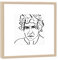 designersgroup RH-27-B100 Grafik Kunstdruck-Musiker 27x27cm-Motiv: Bob Dylan, Holz, Schwarz-Weiß, 27 x 27 cm (Heller Rahmen)