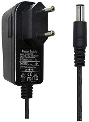 Alimentatore CA da 100-240 V a CC 12 V 0,5 A Alimentazione 5,5 mm x 2,1 mm