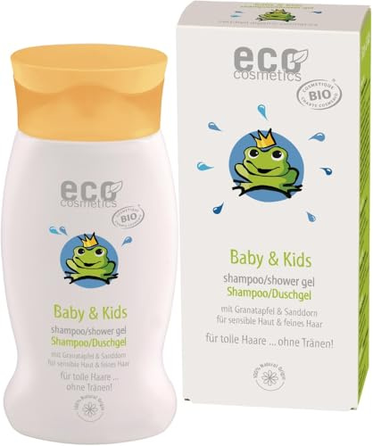 Baby & Kids Shampoo & Duschgel mit Granatapfel und Sanddorn 6 x 200 ml