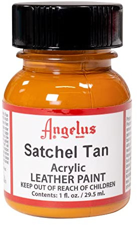 Angelus Peinture acrylique pour cuir, 3,5 ml (lot de 1), sacoche marron clair