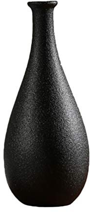 SUPVOX Vase en céramique Contenant Moderne Simple Vase Noir Fleur Bouteille pour Bureau décoration de la Maison