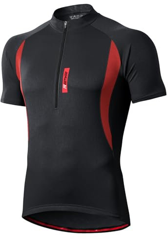 MEETWEE Herren Radtrikot Fahrradtrikot Kurzarm, Fahrradbekleidung Fahrrad Trikot T Shirt für Männer, Atmungsaktive Cycling Jersey Schnell Trocknen Radsport Bekleidung