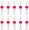 FRCOLOR 10pcs Empty Lip Gloss Bottles Wine Glass Lip Gloss Tube Refillable Cosmetic Containers Lip Gloss Tubes For Women Girls DIY Cosmetics (red)