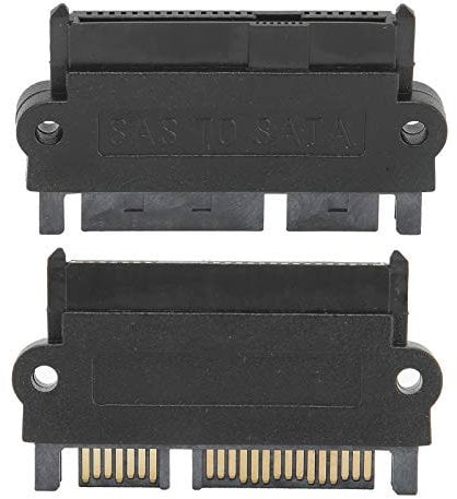 VBESTLIFE SAS to SATA Adapter, SF092 SAS 22 Pin to 7 Pin+15 Pin SATA Hard Disk Motherboard 15PIN Power Supply Converter (Black)