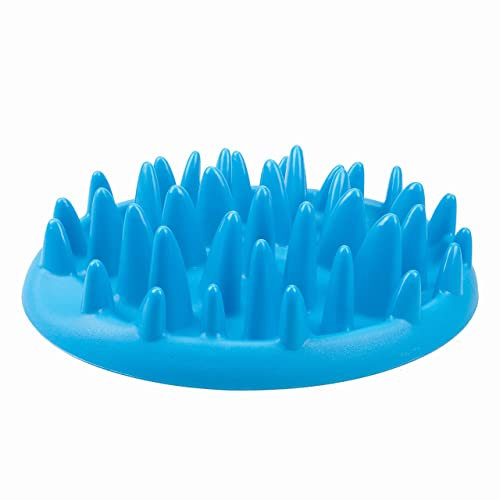 VFM - Slow Feeder Dog Bowl, Cat Bowl to Slow Down Eating, Dog Puzzle, Cat Feeders (Blue)