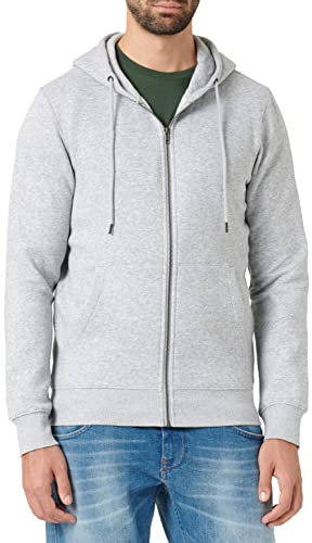 Jack & Jones Herren Jjestar Basic Sweat Zip Hood Noos Kapuzenjacke, Light Grey Melange, XXL EU