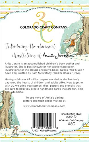 Colorado Craft Company AJ593 Colorado transparenter Stempel, Verstecke Geschenke von Anita Jeram