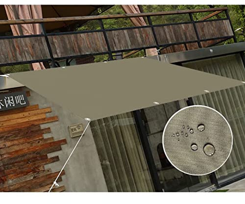 Vela Parasole A Bordo Dritto- Impermeabile Rettangolo Tenda da Sole con Passacavo- Blocco UV 185 G/mq Tessuto PES per All'aperto Copertura Pergola Personalizza Disponibile