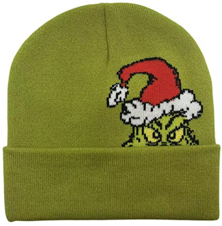 Bioworld Dr. Seuss The Grinch Who Stola Weihnachtsmütze Charakter Manschette Beanie Cap Lizenzprodukt
