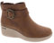 Skechers Pier-Lite-Forever Chic, Stivaletto Donna, Cioccolato, 38.5 EU