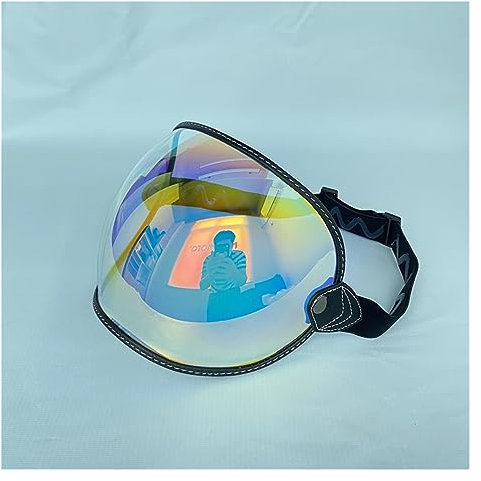 QLASIC Windschutz UV Schutz Ersatz Visier Für Simpson M50 Für Shoei Ex-Zero Ba&ndit Helm Schutzschild Motorradhelme Moto 3 Windschutzscheibe Motorradhelm Visierscheibe (Color : 5)