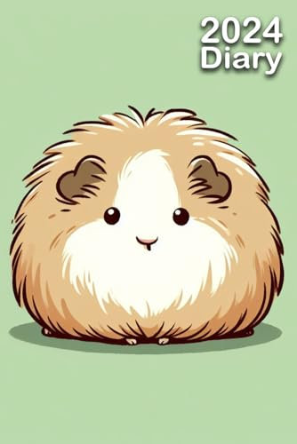 2024 Diary: Texel Guinea Pig | A5 Week to View Dated from Jan 2024 to Dec 2024 | Weekly Planner Agenda Personal Organiser