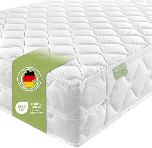 DREAMSTAR Ergo Flex XXL Duo I ergonomische 7-Zonen Kaltschaummatratze I 22 cm hoch I Öko-Tex Zertifiziert I Härtegrad 2 und 3 I 90 x 200 cm