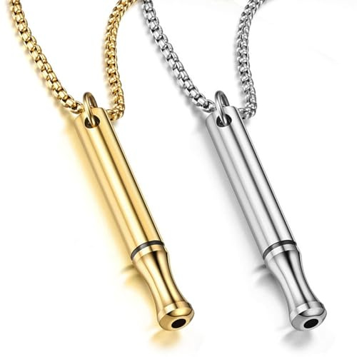 Breathing Necklace, Anxiety Breathing, Mindful Breathin, 2pcs Necklace for Anxiety Relief, Meditation, Anxiet Gift for Women Men