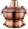 HOUSN 30 cm Alter Pekinger Hot Pot, sofort gekochtes Hammelfleisch, Edelstahl-Heizung mongolischer Mehrpersonen-Hot Pot (Electric Carbon Double Use),Bronze
